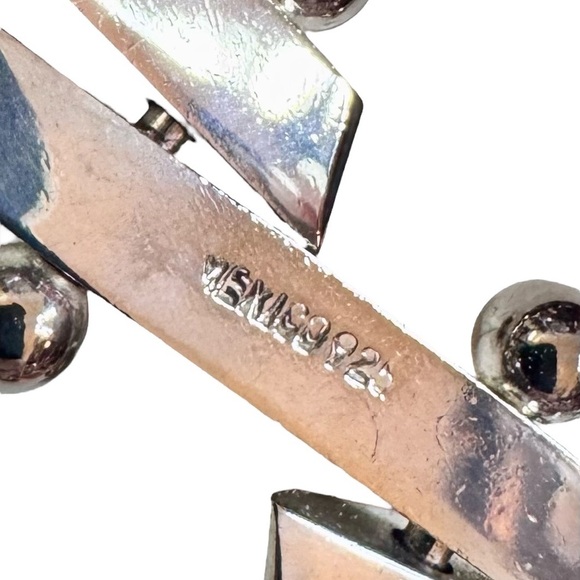 Heavy Mexican Sterling Silver Link Bracelet (8”) - Picture 9 of 9